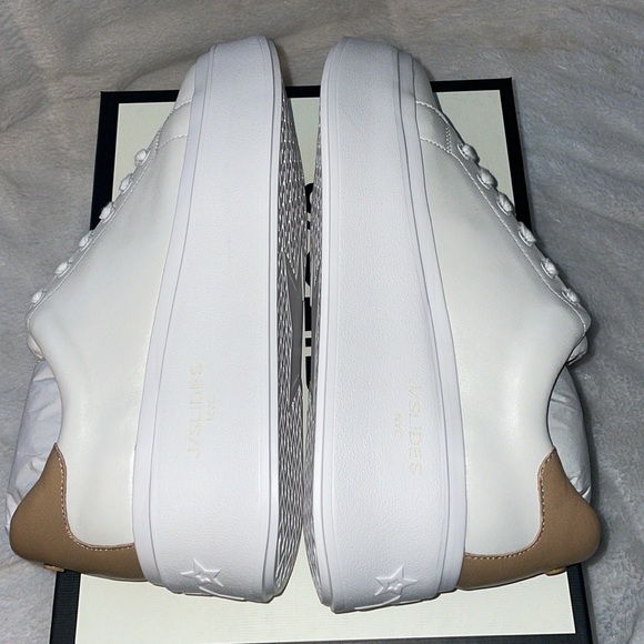 NWT J/SLIDES HALLY White Leather Sneaker - Picture 14 of 15